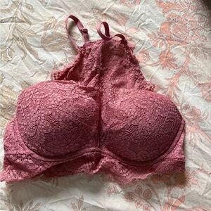 Victoria's Secret Lace Bralette in Rose Pink